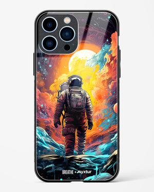 Technicolor Space Adventure [BREATHE] Glass Case Phone Cover-(Apple)