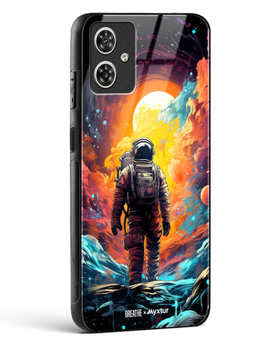 Technicolor Space Adventure [BREATHE] Glass Case Phone Cover (Motorola)