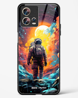 Technicolor Space Adventure [BREATHE] Glass Case Phone Cover (Motorola)