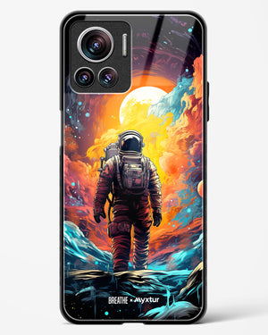 Technicolor Space Adventure [BREATHE] Glass Case Phone Cover (Motorola)