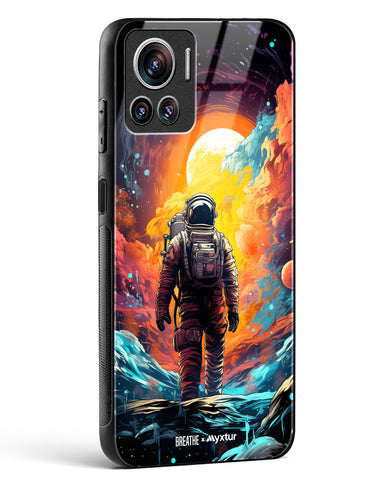 Technicolor Space Adventure [BREATHE] Glass Case Phone Cover (Motorola)