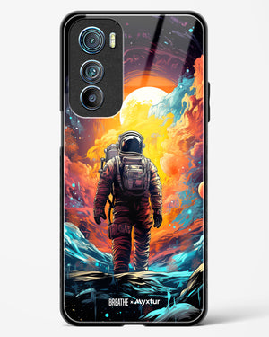 Technicolor Space Adventure [BREATHE] Glass Case Phone Cover (Motorola)