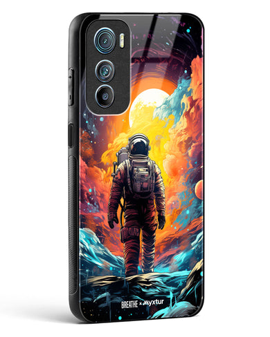 Technicolor Space Adventure [BREATHE] Glass Case Phone Cover (Motorola)