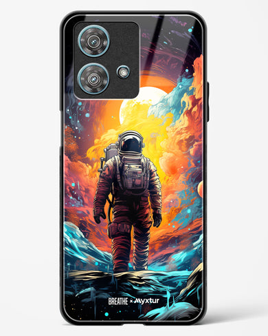 Technicolor Space Adventure [BREATHE] Glass Case Phone Cover-(Motorola)