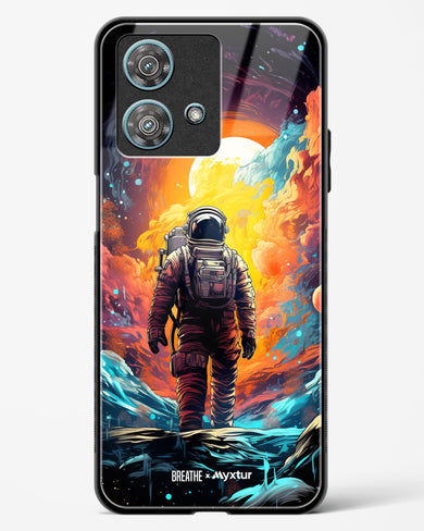 Technicolor Space Adventure [BREATHE] Glass Case Phone Cover (Motorola)