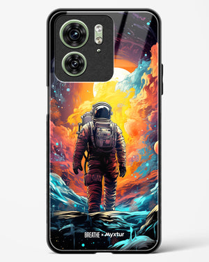 Technicolor Space Adventure [BREATHE] Glass Case Phone Cover (Motorola)