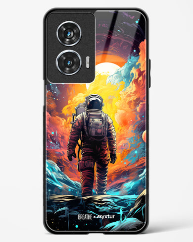 Technicolor Space Adventure [BREATHE] Glass Case Phone Cover (Motorola)