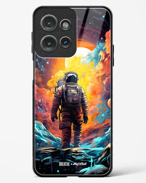 Technicolor Space Adventure [BREATHE] Glass Case Phone Cover (Motorola)