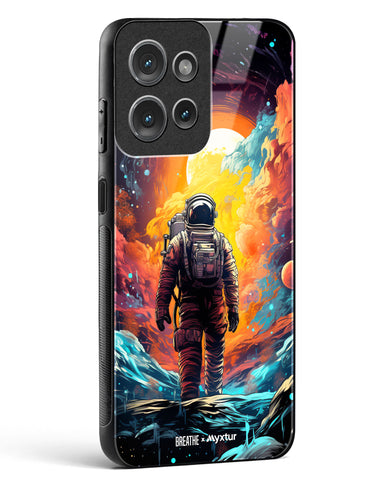Technicolor Space Adventure [BREATHE] Glass Case Phone Cover (Motorola)