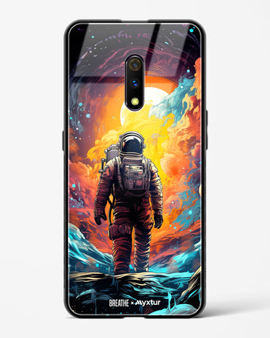 Technicolor Space Adventure [BREATHE] Glass Case Phone Cover (Realme)