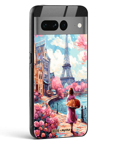 Pastel Paris Impressions [BREATHE] Glass Case Phone Cover (Google)