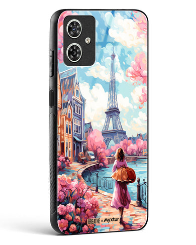 Pastel Paris Impressions [BREATHE] Glass Case Phone Cover-(Motorola)