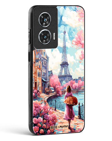 Pastel Paris Impressions [BREATHE] Glass Case Phone Cover (Motorola)