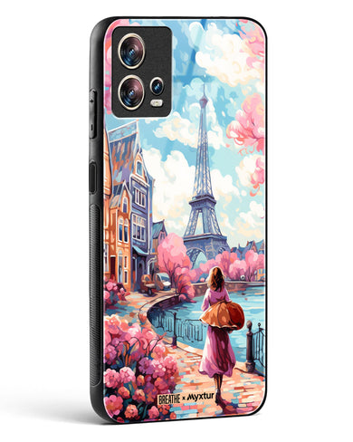 Pastel Paris Impressions [BREATHE] Glass Case Phone Cover (Motorola)