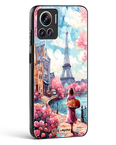 Pastel Paris Impressions [BREATHE] Glass Case Phone Cover (Motorola)