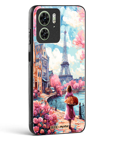 Pastel Paris Impressions [BREATHE] Glass Case Phone Cover (Motorola)