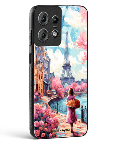 Pastel Paris Impressions [BREATHE] Glass Case Phone Cover (Motorola)