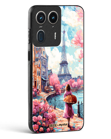 Pastel Paris Impressions [BREATHE] Glass Case Phone Cover (Motorola)