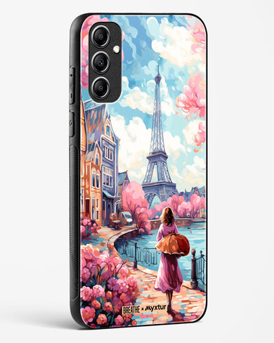 Pastel Paris Impressions [BREATHE] Glass Case Phone Cover-(Samsung)