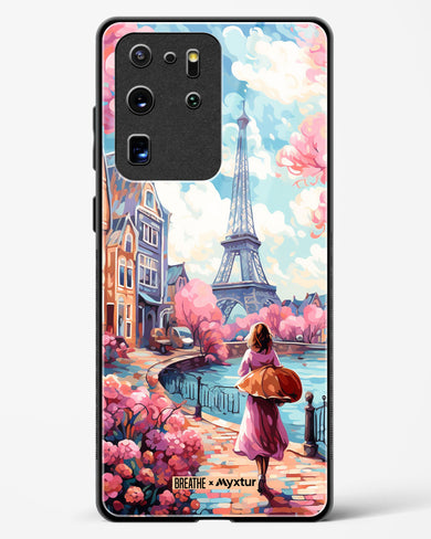 Pastel Paris Impressions [BREATHE] Glass Case Phone Cover-(Samsung)