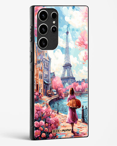 Pastel Paris Impressions [BREATHE] Glass Case Phone Cover-(Samsung)