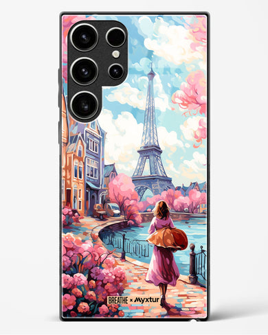 Pastel Paris Impressions [BREATHE] Glass Case Phone Cover-(Samsung)