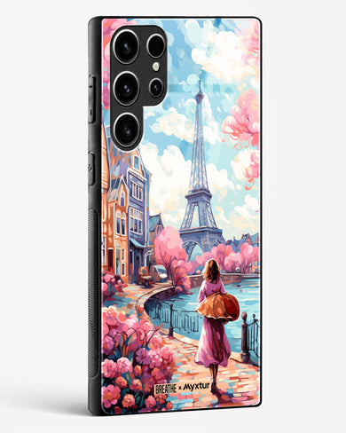 Pastel Paris Impressions [BREATHE] Glass Case Phone Cover-(Samsung)