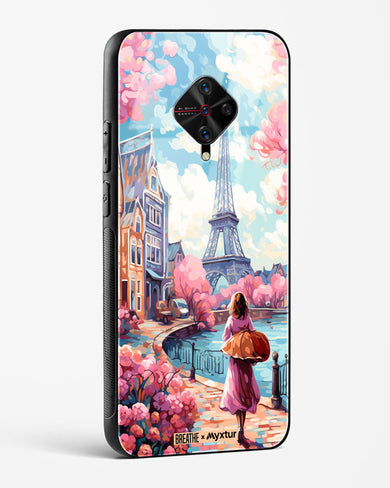 Pastel Paris Impressions [BREATHE] Glass Case Phone Cover-(Vivo)