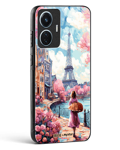 Pastel Paris Impressions [BREATHE] Glass Case Phone Cover (Vivo)