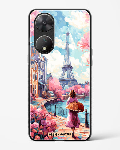 Pastel Paris Impressions [BREATHE] Glass Case Phone Cover-(Vivo)