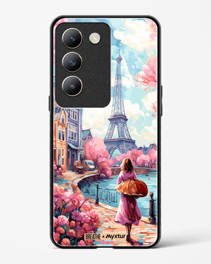 Pastel Paris Impressions [BREATHE] Glass Case Phone Cover (Vivo)
