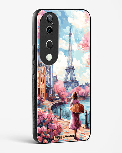 Pastel Paris Impressions [BREATHE] Glass Case Phone Cover (Vivo)