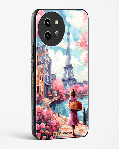 Pastel Paris Impressions [BREATHE] Glass Case Phone Cover (Vivo)