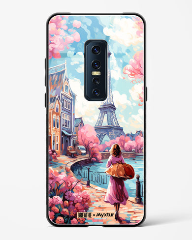 Pastel Paris Impressions [BREATHE] Glass Case Phone Cover-(Vivo)