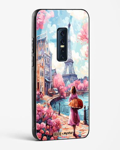 Pastel Paris Impressions [BREATHE] Glass Case Phone Cover-(Vivo)