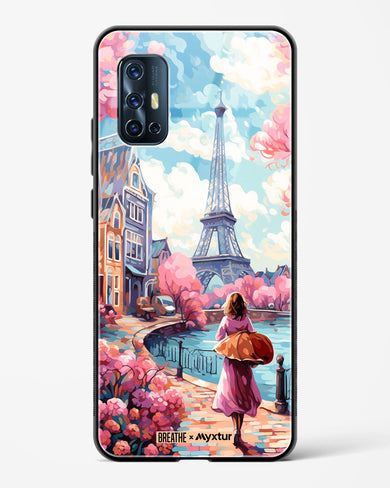 Pastel Paris Impressions [BREATHE] Glass Case Phone Cover (Vivo)