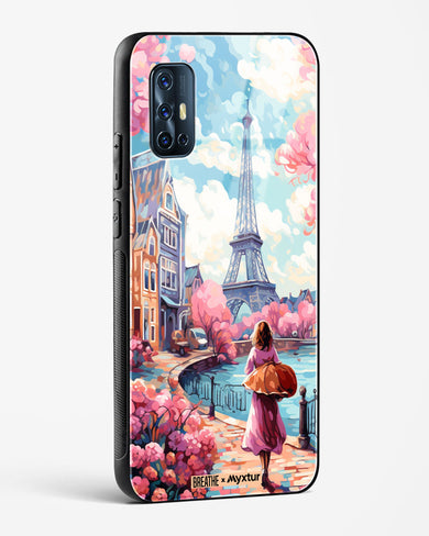 Pastel Paris Impressions [BREATHE] Glass Case Phone Cover (Vivo)
