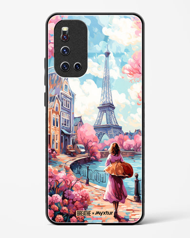 Pastel Paris Impressions [BREATHE] Glass Case Phone Cover-(Vivo)