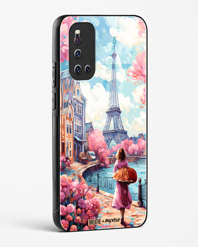 Pastel Paris Impressions [BREATHE] Glass Case Phone Cover-(Vivo)