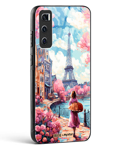 Pastel Paris Impressions [BREATHE] Glass Case Phone Cover-(Vivo)