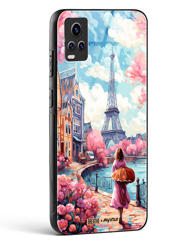 Pastel Paris Impressions [BREATHE] Glass Case Phone Cover-(Vivo)