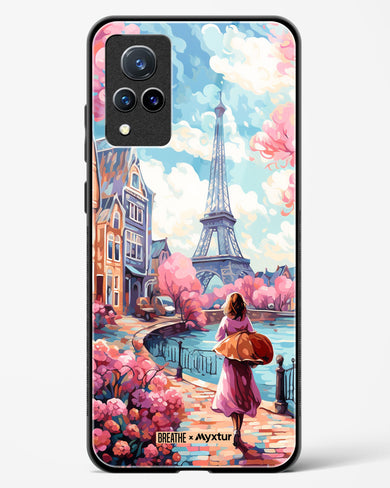 Pastel Paris Impressions [BREATHE] Glass Case Phone Cover-(Vivo)