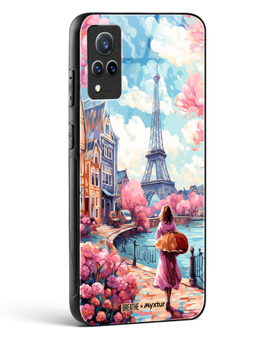 Pastel Paris Impressions [BREATHE] Glass Case Phone Cover-(Vivo)