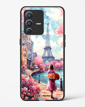 Pastel Paris Impressions [BREATHE] Glass Case Phone Cover (Vivo)