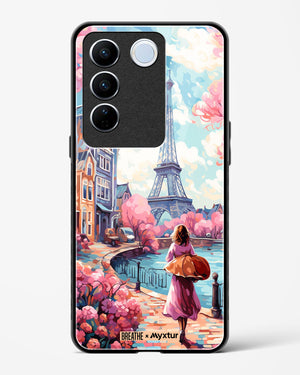 Pastel Paris Impressions [BREATHE] Glass Case Phone Cover-(Vivo)