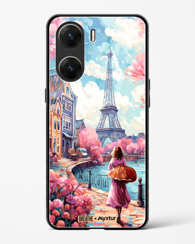 Pastel Paris Impressions [BREATHE] Glass Case Phone Cover-(Vivo)