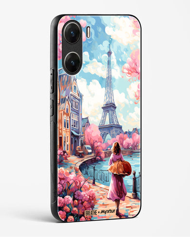 Pastel Paris Impressions [BREATHE] Glass Case Phone Cover-(Vivo)