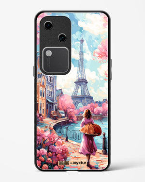 Pastel Paris Impressions [BREATHE] Glass Case Phone Cover (Vivo)