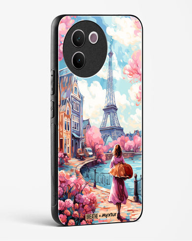 Pastel Paris Impressions [BREATHE] Glass Case Phone Cover (Vivo)