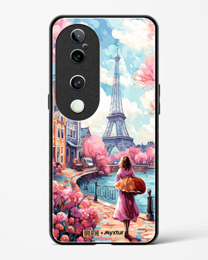 Pastel Paris Impressions [BREATHE] Glass Case Phone Cover (Vivo)